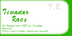 tivadar racs business card